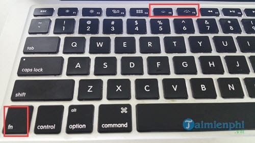 Cách bật đèn bàn phím Macbook