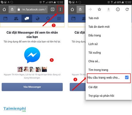 Cách chat Facebook trên Android không cần ứng dụng Messenger
