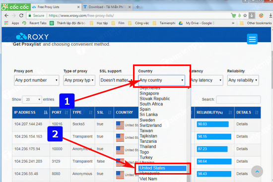 Cách đổi Proxy Cốc Cốc