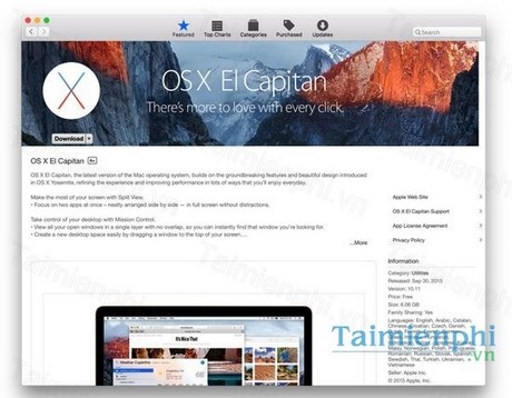 OS X 10.11 El Capitan cập bến người dùng MAC