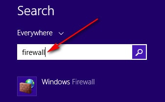 Bật/ tắt tường lửa, Firewall trên windows 8.1 và windows 10