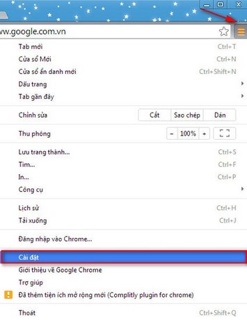 Google Chrome - Bật tính năng 