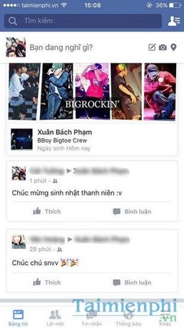 quay video sinh nhat facebook