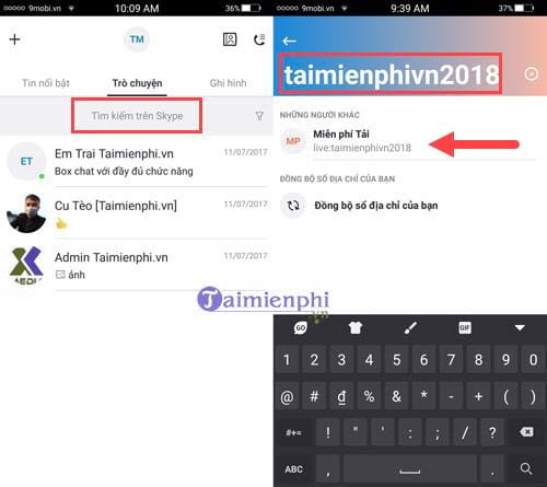 cach add nick skype tren dien thoai them ban 2