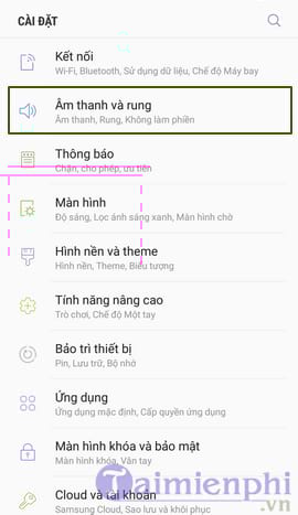 cach bat tat am thanh ban phim tren samsung 2