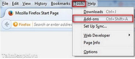 Firefox - Cách cài đặt phần mở rộng (Extensions)