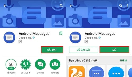 cach cai va su dung android messenger tren dien thoai 2