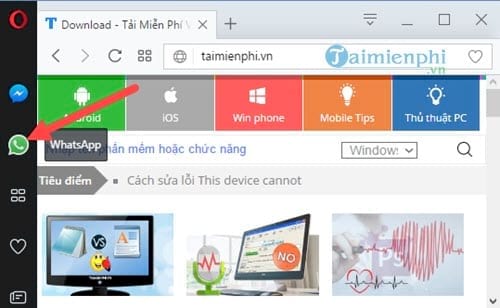 cach chat whatapp tren opera su dung whatapp truc tiep tren opera 2