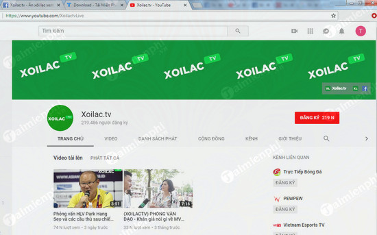 Cách chỉnh xem Full HD 720p, 1080p Youtube kênh Xoilac TV