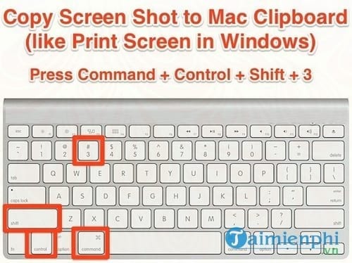 Cách chụp ảnh màn hình Macbook