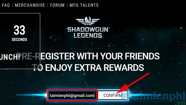 Cách đăng ký game Shadowgun Legends