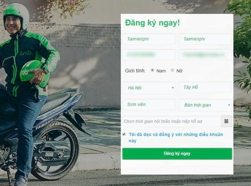 Cách đăng ký Grabbike lái xe ôm cho sinh viên