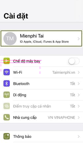 cach dong bo danh ba len icloud cho iphone 2