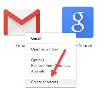 Cách đưa biểu tượng Gmail ra desktop, màn hình máy tính