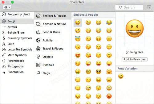 Cách gõ các ký tự có dấu, Emoji, biểu tượng trên Mac