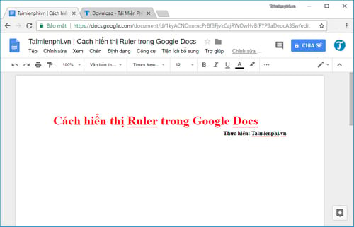cach hien thi ruler trong google docs 2