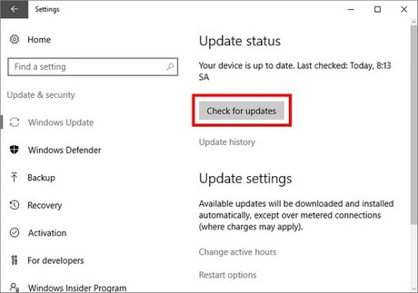 loi windows update bi treo