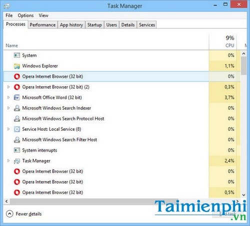 Cách khởi động lại Windows Explorer trên Windows 8, 8.1 khi bị treo