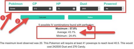 Cách kiểm tra IV Pokemon Go, check IVS của Pokemon, chỉ số điềm tiềm năng