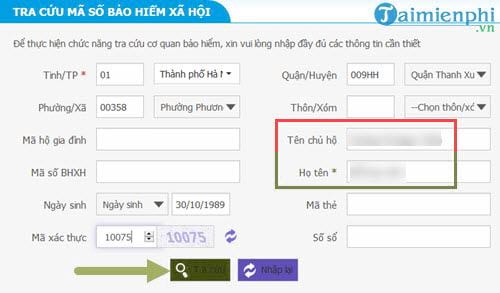 cach kiem tra thong tin bao hiem xa hoi truc tuyen tra cuu bhxh 2