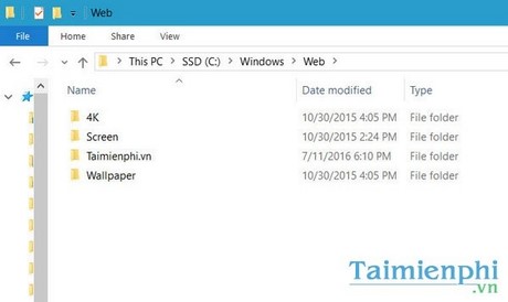 Xem hình nền win 10, folder chứa ảnh nền mặc định trong windows 10 1