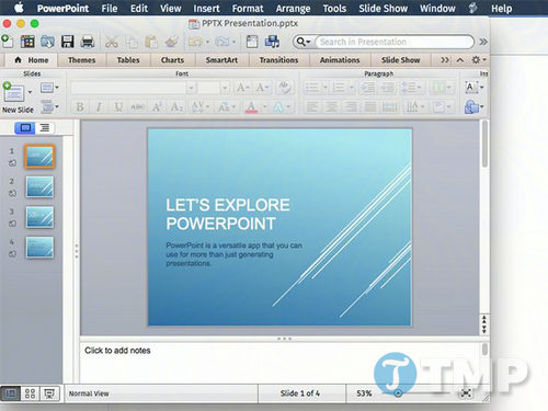 Cách mở file PPTX trên Macbook
