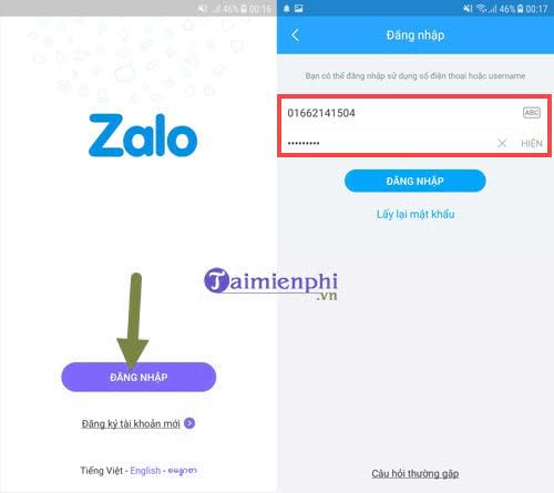cach phat video truc tiep tren zalo cho android 2
