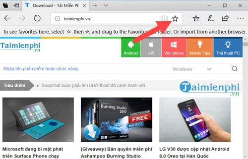 Cách Pin trang yêu thích trên Microsoft edge
