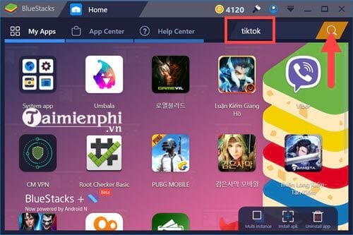 cach su dung tik tok tren may tinh bang bluestacks 2
