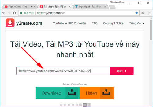 Cách tải MP3 từ Youtube trực tuyến không dùng phần mềm