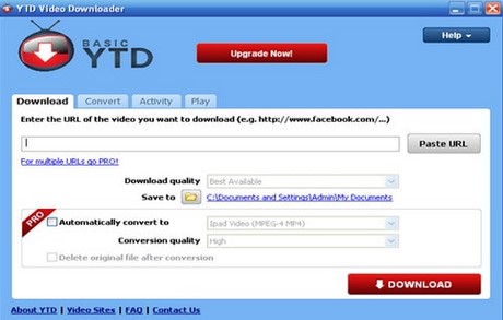 Tải video Youtube, Facebook bằng YTD Video Downloader trên máy tính