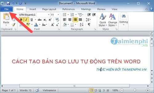 cach tao ban sao luu tu dong trong word 2