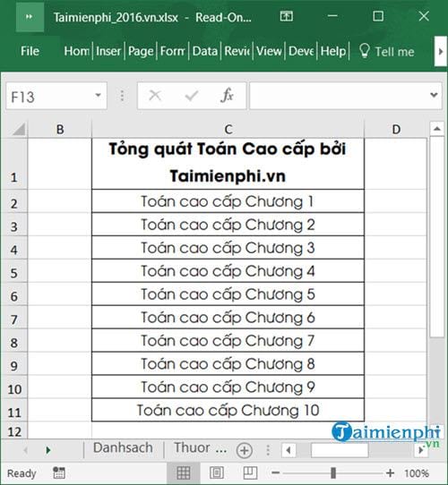 Cách tạo danh sách đổ xuống drop-down trong Excel