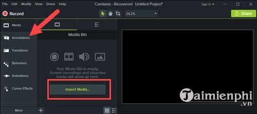 Cách tạo hiệu ứng chữ chạy cho Video với Camtasia Studio