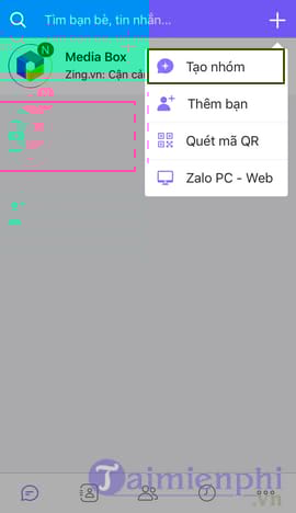 cach tao nhom chat zalo tren android iphone 2