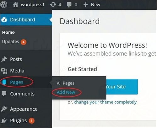 how to create a page in wordpress 2