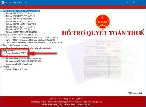 Cách tạo tờ khai đăng ký mã số thuế TNCN trên QTTNCN qua máy tính