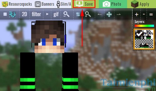 Cách thay skin cho Minecraft, cài skin minecraft 1