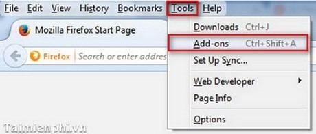 Cách thêm 1 Add-ons mới vào Firefox