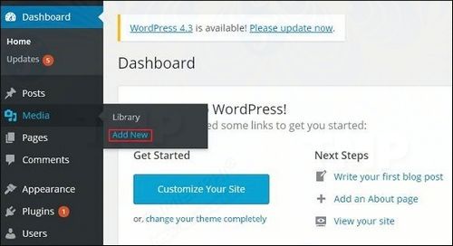 Cách thêm các file Media trong WordPress