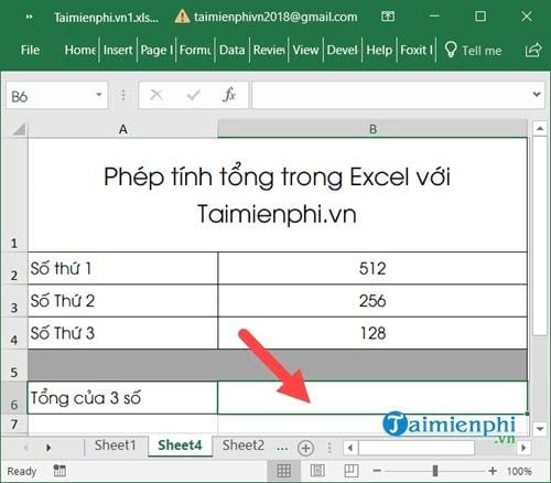 cach tinh cong tru nhan chia trong excel 2