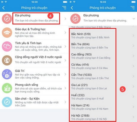 Vào phòng chat Zalo trên iPhone, truy cập phòng trò chuyện Zalo bằng iPhone, iPad