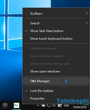 vao truy cap task manager tren windows 10