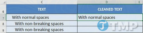 cach xoa bo khoang trang du thua o dau va cuoi text trong bang tinh excel 2