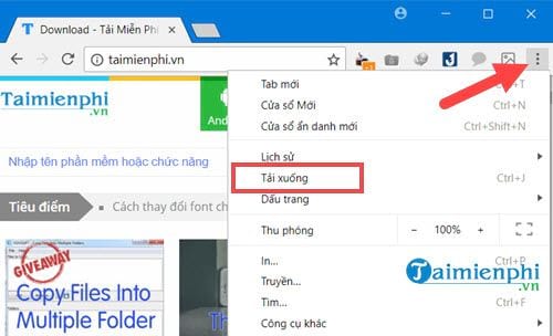 cach xoa lich su download tren chrome 2