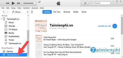 Cách xóa nhạc trên iPhone bằng iTunes