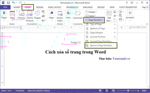 cach xoa so trang trong word bo danh so trang 2