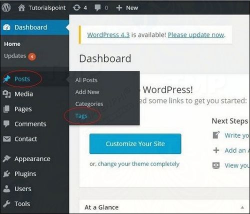 how to remove the tag in wordpress 2