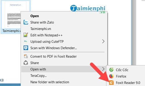 Cách xoay file PDF trên Foxit Reader