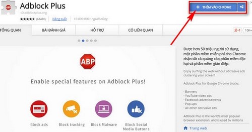 Cài Adblock, Addons chặn quản cáo trên trình duyệt Google Chrome, Firefox